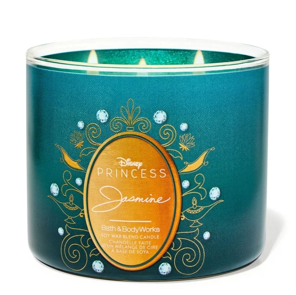 🆕️👑BBW DISNEY PRINCESS JASMINE 3 WICK CANDLE👑 - Picture 1 of 4